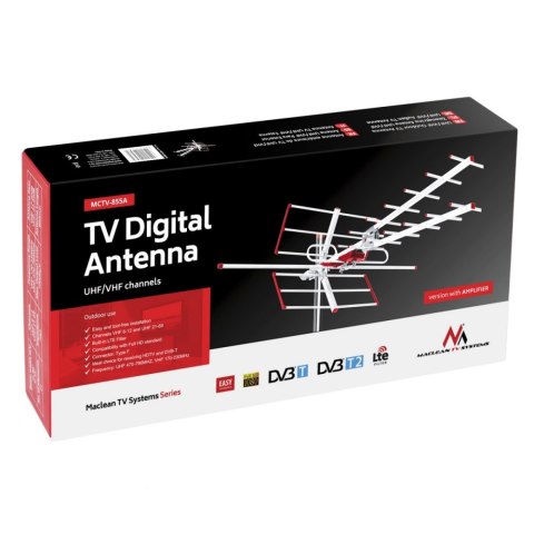 Antena kierunkowa zewnętrzna Maclean MCTV-855A Antena kierunkowa zewnętrzna Maclean MCTV-855A