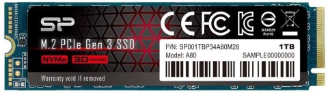 Dysk SSD SILICON POWER P34A80 1 TB (M.2 2280″ /1TB ) Dysk SSD SILICON POWER P34A80 1 TB (M.2 2280″ /1TB )