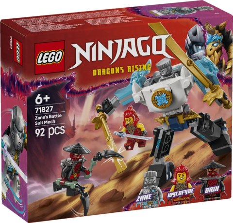 LEGO NINJAGO Mech w zbroi bojowej Zane'a 71827 LEGO NINJAGO Mech w zbroi bojowej Zane'a 71827