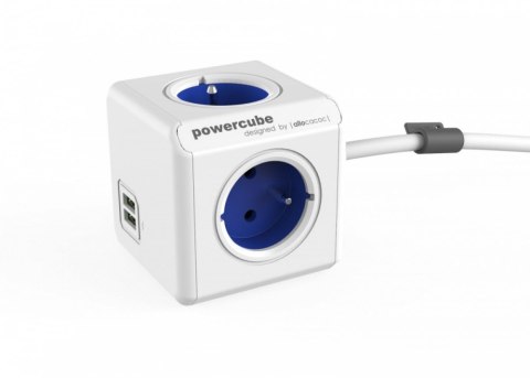 Listwa zasilająca ALLOCACOC PowerCube Extended 2402BL Extended USB 1,5M BLUE 2402 BL Listwa zasilająca ALLOCACOC PowerCube Extended 2402BL Extended USB 1,5M BLUE 2402 BL