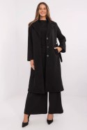 Płaszcz Damski Model MO-PL-1804.00 Black - Italy Moda - uniwersalny Płaszcz Damski Model MO-PL-1804.00 Black - Italy Moda - uniwersalny