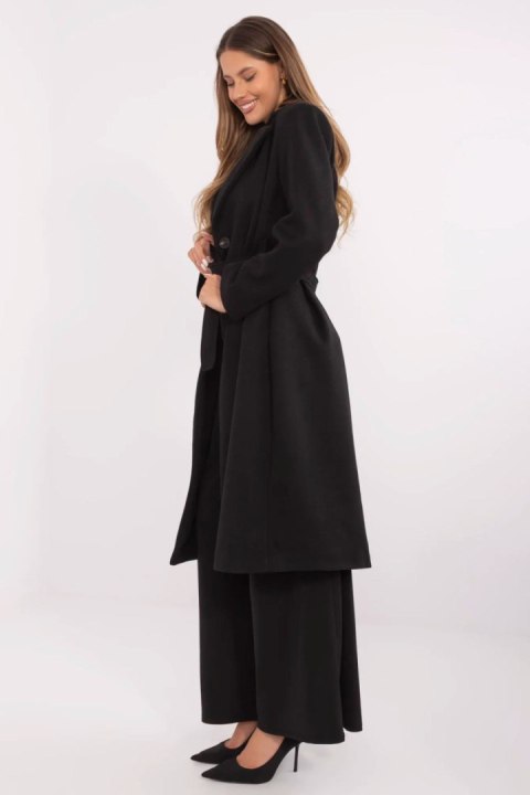 Płaszcz Damski Model MO-PL-1804.00 Black - Italy Moda - uniwersalny Płaszcz Damski Model MO-PL-1804.00 Black - Italy Moda - uniwersalny