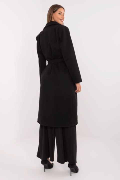 Płaszcz Damski Model MO-PL-1804.00 Black - Italy Moda - uniwersalny Płaszcz Damski Model MO-PL-1804.00 Black - Italy Moda - uniwersalny