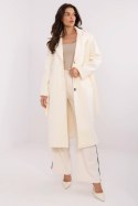 Płaszcz Damski Model MO-PL-1804.00 Ecru - Italy Moda - uniwersalny Płaszcz Damski Model MO-PL-1804.00 Ecru - Italy Moda - uniwersalny