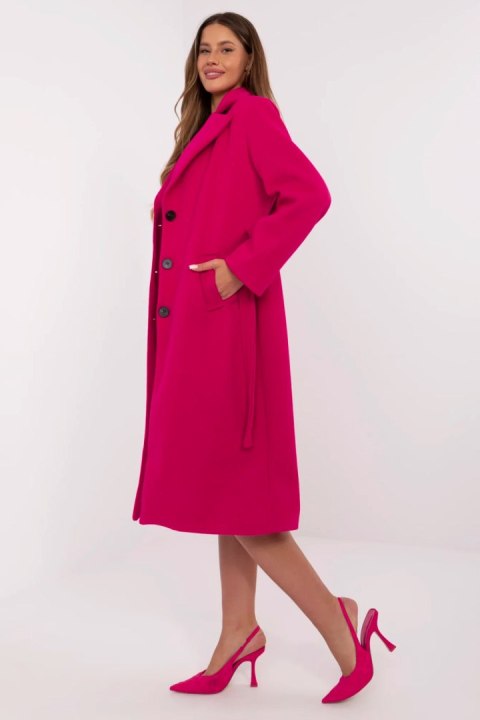 Płaszcz Damski Model MO-PL-1804.00 Fuksja - Italy Moda - uniwersalny Płaszcz Damski Model MO-PL-1804.00 Fuksja - Italy Moda - uniwersalny