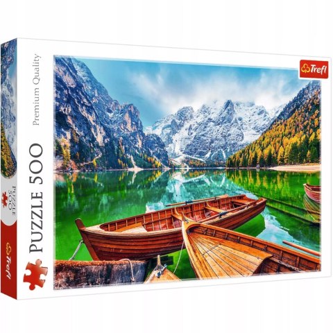 Puzzle Jezioro Braies Włochy 500 elementów Trefl 37486
