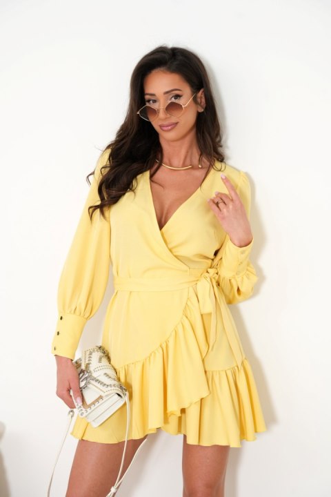 Sukienka Model Anna krótka 239770518 Yellow - LaBalancia - M/L Sukienka Model Anna krótka 239770518 Yellow - LaBalancia - M/L