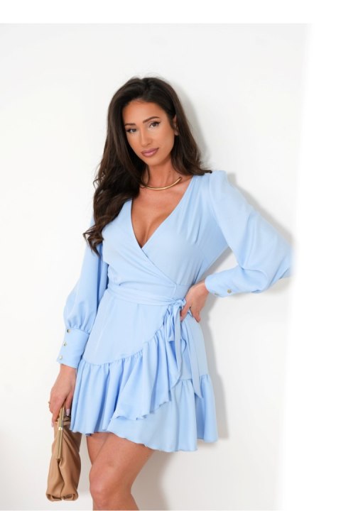 Sukienka Model Anna krótka 239775741 Błękit - LaBalancia - M/L Sukienka Model Anna krótka 239775741 Błękit - LaBalancia - M/L
