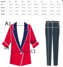 Elegancki komplet damski szerokie spodnie drapowana koszula MARIKA (Czarny) Elegancki komplet damski szerokie spodnie drapowana koszula MARIKA (Czarny)