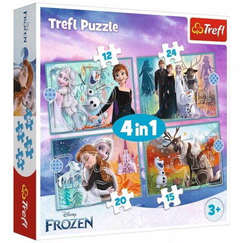 Puzzle 4w1 Kraina Lodu Niezwykły świat Frozen 3+ Trefl 34381 Puzzle 4w1 Kraina Lodu Niezwykły świat Frozen 3+ Trefl 34381