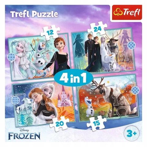 Puzzle 4w1 Kraina Lodu Niezwykły świat Frozen 3+ Trefl 34381 Puzzle 4w1 Kraina Lodu Niezwykły świat Frozen 3+ Trefl 34381