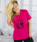 T-shit bluzka koszulka z wyszywanym napisem LOVE (Różowy) T-shit bluzka koszulka z wyszywanym napisem LOVE (Różowy)
