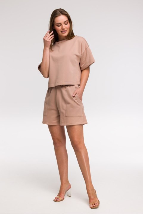 Bluza Damska Model B294 Mocca - BeWear - L/XL Bluza Damska Model B294 Mocca - BeWear - L/XL