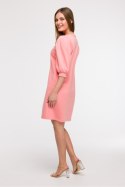 Sukienka Model B291 Coral - BeWear - 2XL/3XL Sukienka Model B291 Coral - BeWear - 2XL/3XL