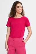 Bluzka basic z krótkim rękawem B193 Fuksja - Nife - 40 Bluzka basic z krótkim rękawem B193 Fuksja - Nife - 40