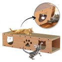 CAT HOUSE - Zwinger, Bett, Kratzbaum mit Spielzeug - 100 x 29 x 30 cm KOT20 CAT HOUSE - Zwinger, Bett, Kratzbaum mit Spielzeug - 100 x 29 x 30 cm KOT20