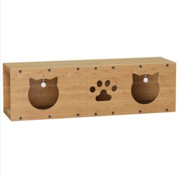 CAT HOUSE - Zwinger, Bett, Kratzbaum mit Spielzeug - 100 x 29 x 30 cm KOT20