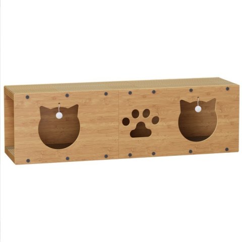 CAT HOUSE - Zwinger, Bett, Kratzbaum mit Spielzeug - 100 x 29 x 30 cm KOT20 CAT HOUSE - Zwinger, Bett, Kratzbaum mit Spielzeug - 100 x 29 x 30 cm KOT20