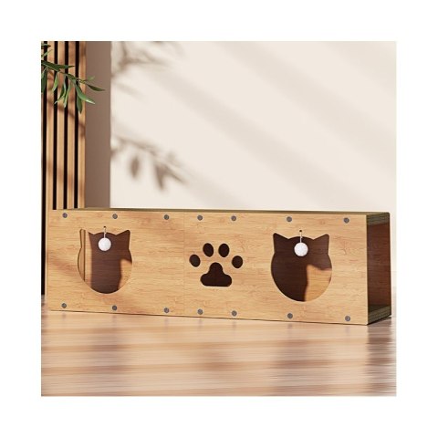 CAT HOUSE - Zwinger, Bett, Kratzbaum mit Spielzeug - 100 x 29 x 30 cm KOT20 CAT HOUSE - Zwinger, Bett, Kratzbaum mit Spielzeug - 100 x 29 x 30 cm KOT20