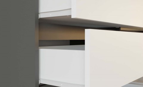 Komoda Malwa M6 120 ANTRACYT / BIAŁY Komoda Malwa M6 120 ANTRACYT / BIAŁY