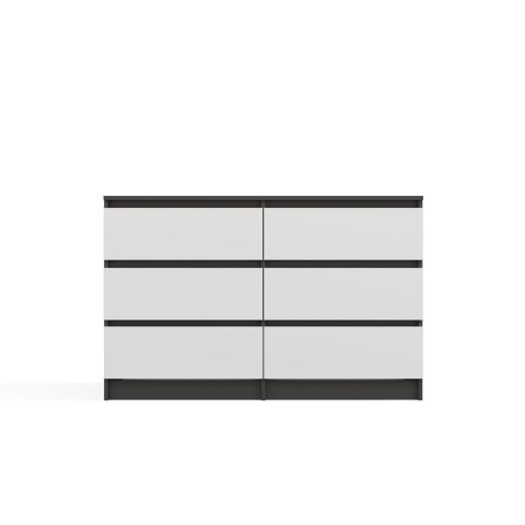 Komoda Malwa M6 120 ANTRACYT / BIAŁY Komoda Malwa M6 120 ANTRACYT / BIAŁY