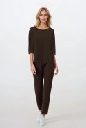 Piżama Damska Model Bonjour Espresso - Momenti Per Me - XXL Piżama Damska Model Bonjour Espresso - Momenti Per Me - XXL