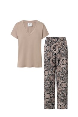 Piżama Damska Model Chocomisu Beige - Momenti Per Me - M
