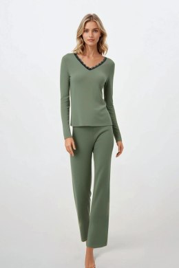 Piżama Damska Model Emerald Dreams Green - Momenti Per Me - L
