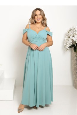 Sukienka Model Walentina Gładka 0011171. Szałwia - With You - 36
