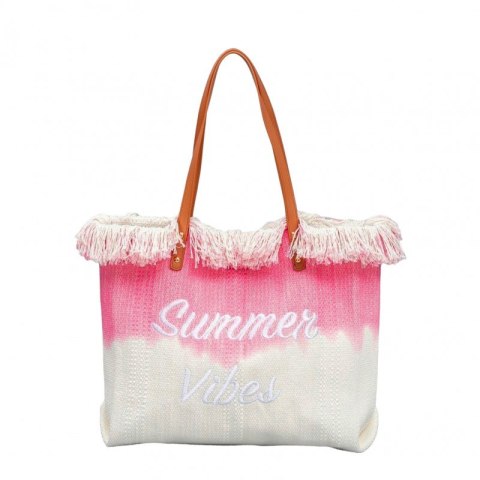BOHO STRANDTASCHE mit Fransen, rosa Ombre TP14R BOHO STRANDTASCHE mit Fransen, rosa Ombre TP14R