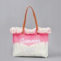 BOHO STRANDTASCHE mit Fransen, rosa Ombre TP14R BOHO STRANDTASCHE mit Fransen, rosa Ombre TP14R