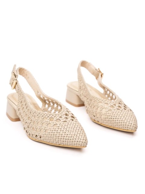 Damskie Klapki LUCIA BEIGE - 38 Damskie Klapki LUCIA BEIGE - 38