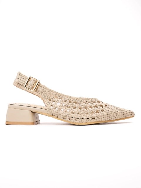 Damskie Klapki LUCIA BEIGE - 38 Damskie Klapki LUCIA BEIGE - 38