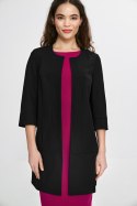 Dłuższa marynarka z przeszyciami z rękawem 3/4 Z80 Black - Nife - 36 Dłuższa marynarka z przeszyciami z rękawem 3/4 Z80 Black - Nife - 36