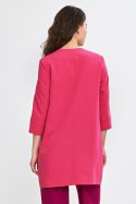 Dłuższa marynarka z przeszyciami z rękawem 3/4 Z80 Pink - Nife - 38