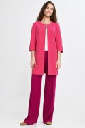 Dłuższa marynarka z przeszyciami z rękawem 3/4 Z80 Pink - Nife - 42 Dłuższa marynarka z przeszyciami z rękawem 3/4 Z80 Pink - Nife - 42
