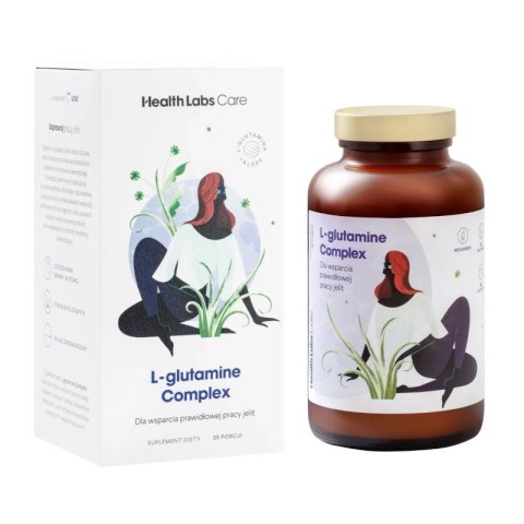 HealthLabs L-Glutamine Complex l-glutamina z aloesem suplement diety 210g (P1) HealthLabs L-Glutamine Complex l-glutamina z aloesem suplement diety 210g (P1)