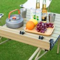 Klappbarer Gastronomie-, Touring-, Picknicktisch 53 x 51 cm beige SC10JBR