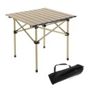 Klappbarer Gastronomie-, Touring-, Picknicktisch 53 x 51 cm beige SC10JBR