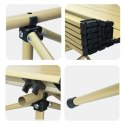 Klappbarer Gastronomie-, Touring-, Picknicktisch 53 x 51 cm beige SC10JBR