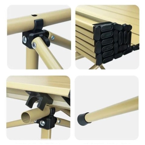 Klappbarer Gastronomie-, Touring-, Picknicktisch 53 x 51 cm beige SC10JBR Klappbarer Gastronomie-, Touring-, Picknicktisch 53 x 51 cm beige SC10JBR