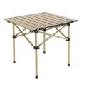 Klappbarer Gastronomie-, Touring-, Picknicktisch 53 x 51 cm beige SC10JBR