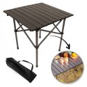 Klappbarer Gastronomie-, Touring-, Picknicktisch 53 x 51cm braun SC10BR