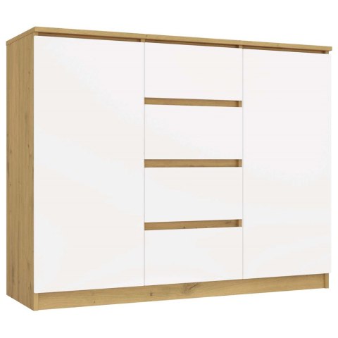Komoda Malwa 2D4S 120 DĄB ARTISAN BIEL Komoda Malwa 2D4S 120 DĄB ARTISAN BIEL