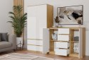 Komoda Malwa 2D4S 120 DĄB ARTISAN BIEL Komoda Malwa 2D4S 120 DĄB ARTISAN BIEL