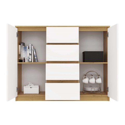 Komoda Malwa 2D4S 120 DĄB ARTISAN BIEL Komoda Malwa 2D4S 120 DĄB ARTISAN BIEL