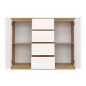 Komoda Malwa 2D4S 120 DĄB ARTISAN BIEL Komoda Malwa 2D4S 120 DĄB ARTISAN BIEL