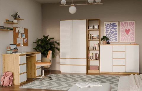 Komoda Malwa 2D4S 120 DĄB ARTISAN BIEL Komoda Malwa 2D4S 120 DĄB ARTISAN BIEL