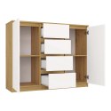Komoda Malwa 2D4S 120 DĄB ARTISAN BIEL Komoda Malwa 2D4S 120 DĄB ARTISAN BIEL