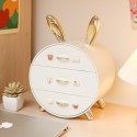 Aufbewahrungsbox für Kosmetik und Schmuck BUNNY mit goldenen Griffen CB60